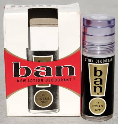 Ban Lotion Deodorant package and dispenser