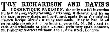 1853 Richardson and Davis Cosmetique Parisian