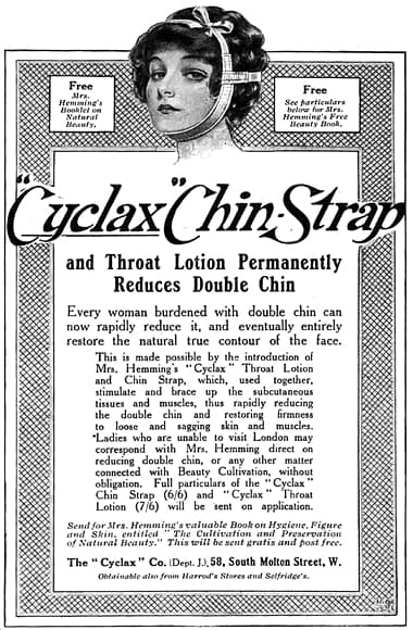 1914 Cyclax Chin Strap and Throat Lotion