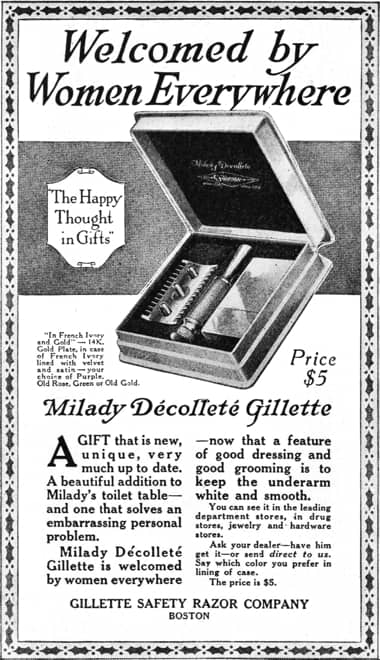 1916 Milady Decollete Gillette