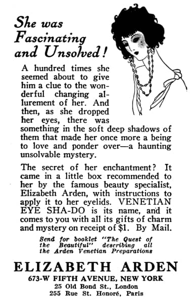 1922 Elizabeth Arden Venetian Eye Sha-Do