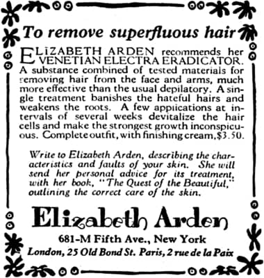 1924 Elizabeth Arden Venetian Electra Eradicator