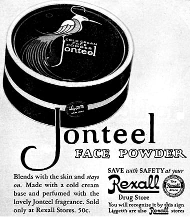 1927 Jontell Cold Cream Face Powder