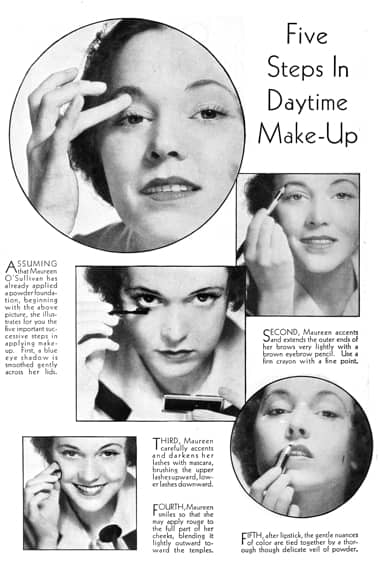 1933 Five steps in daytime make-up