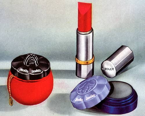 1937 Yardley Rouge Cream, Lipstick and Transparent Eye Shadow
