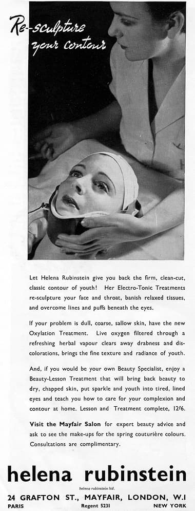 1939 Helena Rubinstein Electro-tonic Treatment