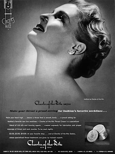 1939 Charles of the Ritz Throat Cream