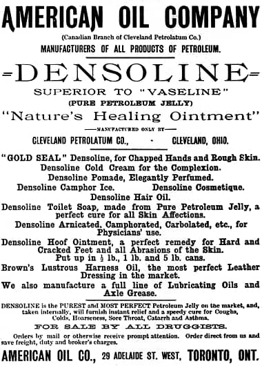 1891 Densoline Petroleum Jelly