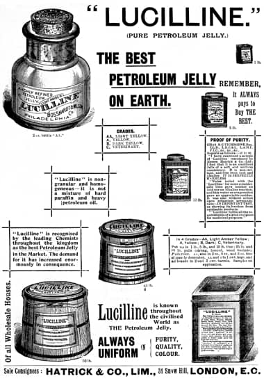 1895 Lucilline Petroleum Jelly