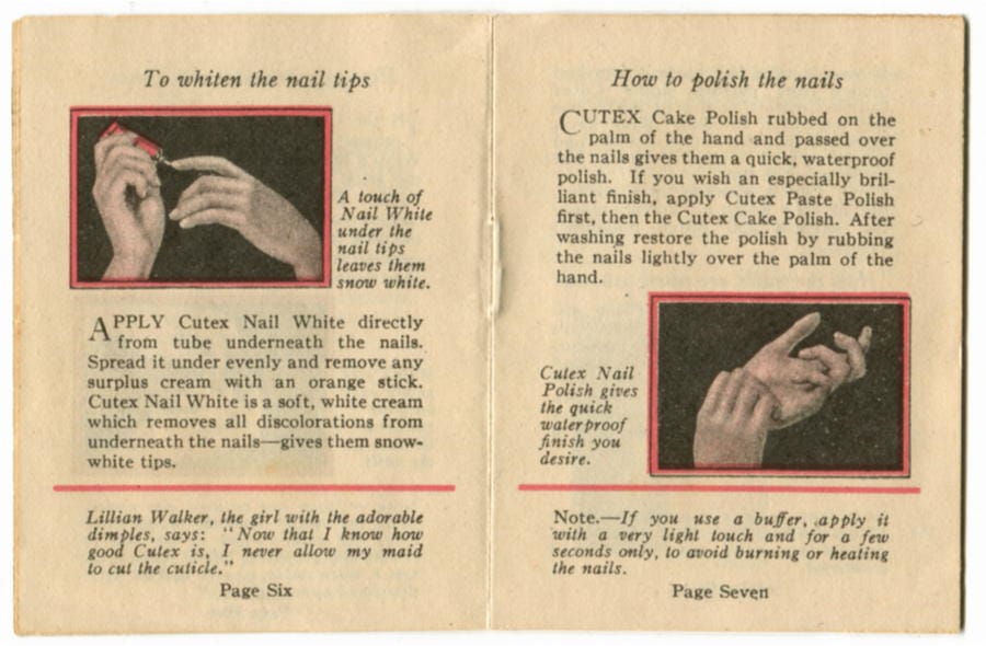 1928 The Care of the Nails pages 4-5