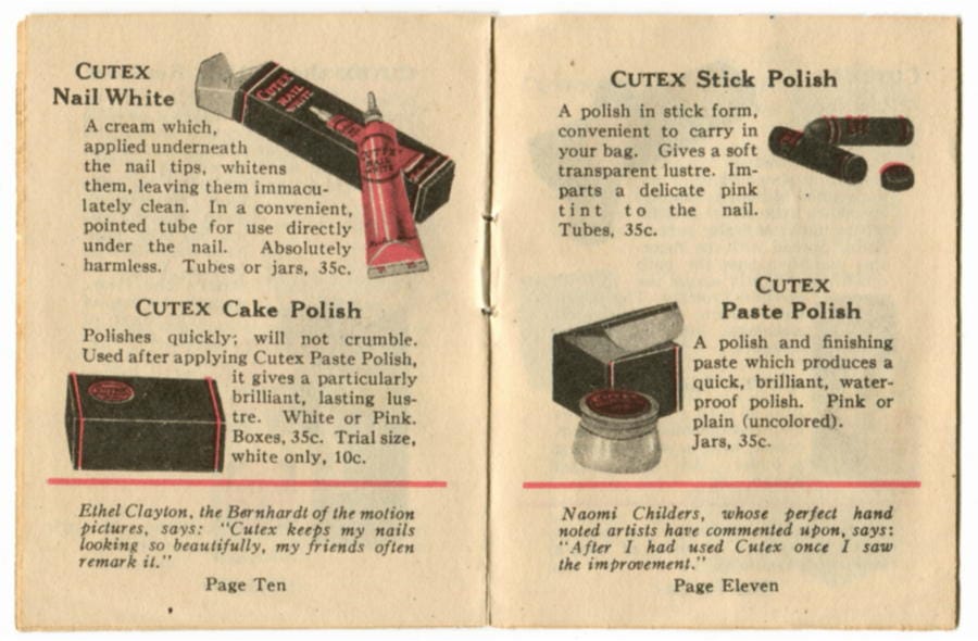 1928 The Care of the Nails pages 8-9