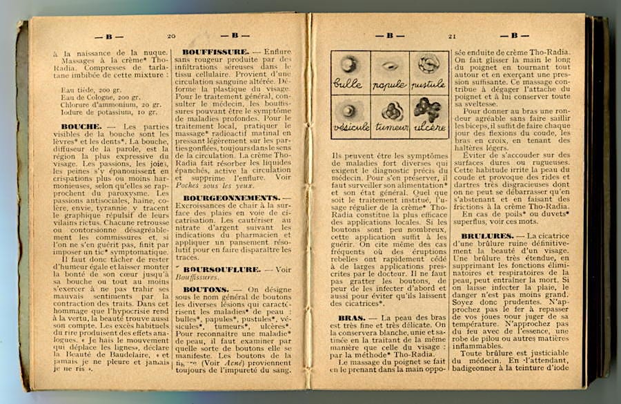 Dictionnaire soins de beaute pages 18-19