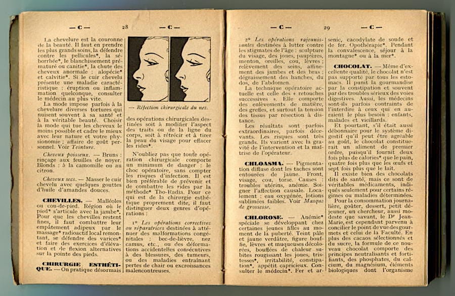 Dictionnaire soins de beaute pages 26-27