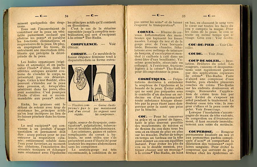 Dictionnaire soins de beaute page 32-33