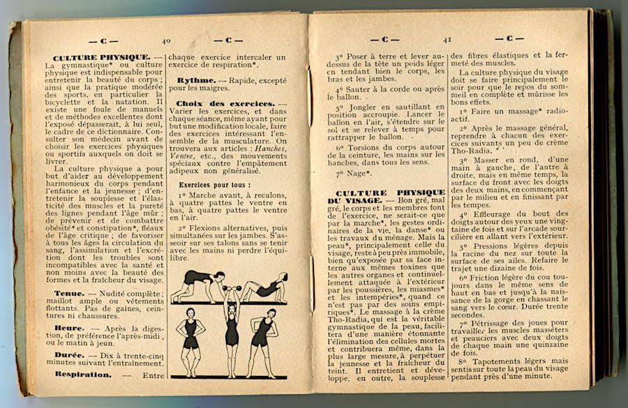 Dictionnaire soins de beaute pages 38-39