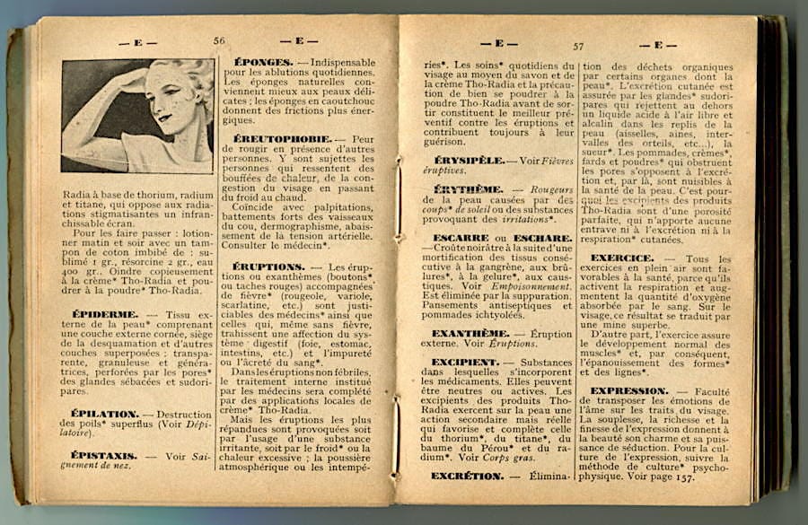 Dictionnaire soins de beaute pages 54-55