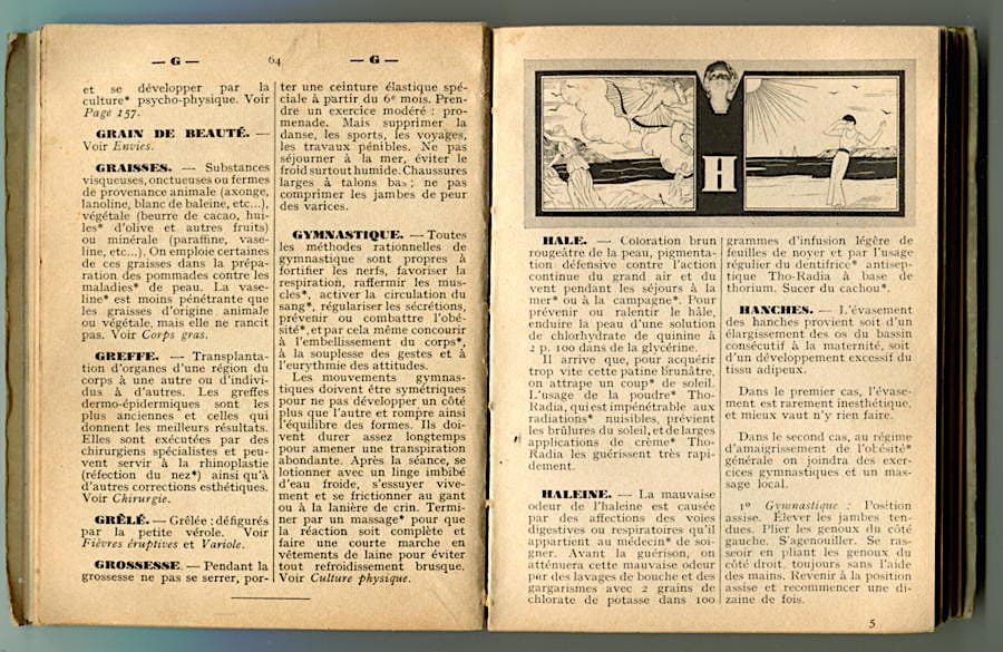 Dictionnaire soins de beaute pages 62-63