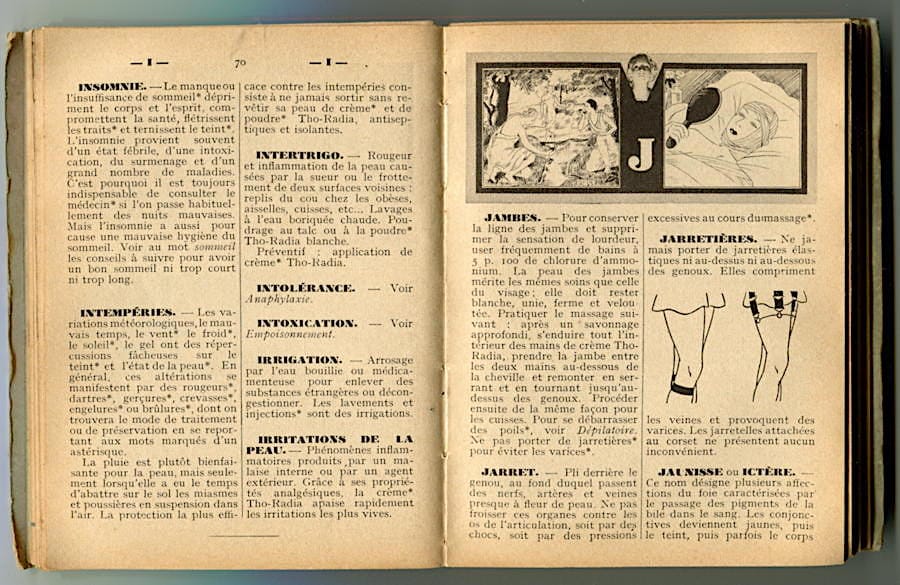 Dictionnaire soins de beaute pages 68-69
