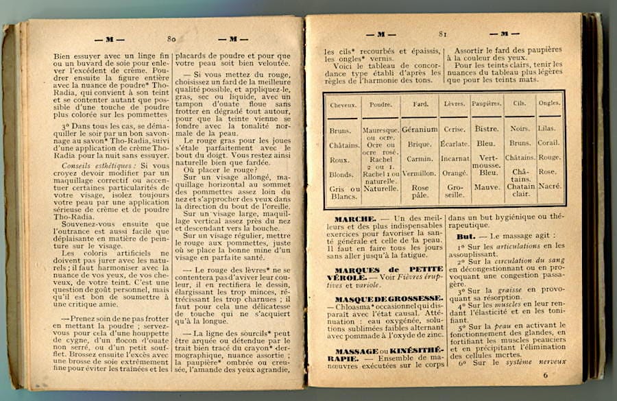 Dictionnaire soins de beaute pages 78-79