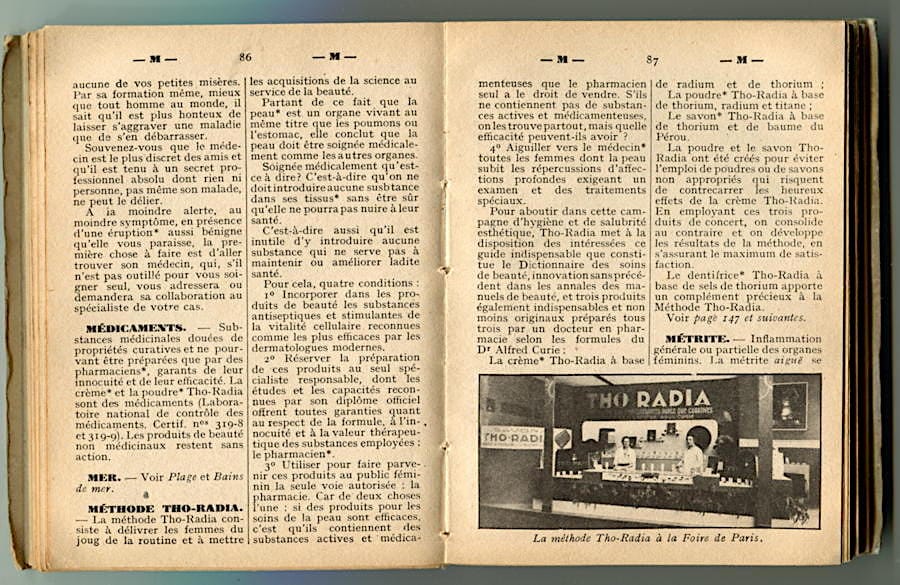 Dictionnaire soins de beaute pages 84-85