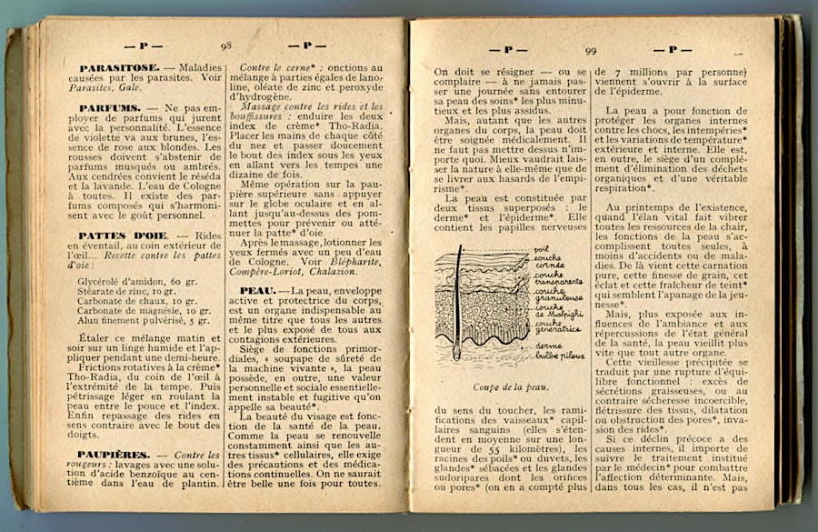 Dictionnaire soins de beaute pages 96-97