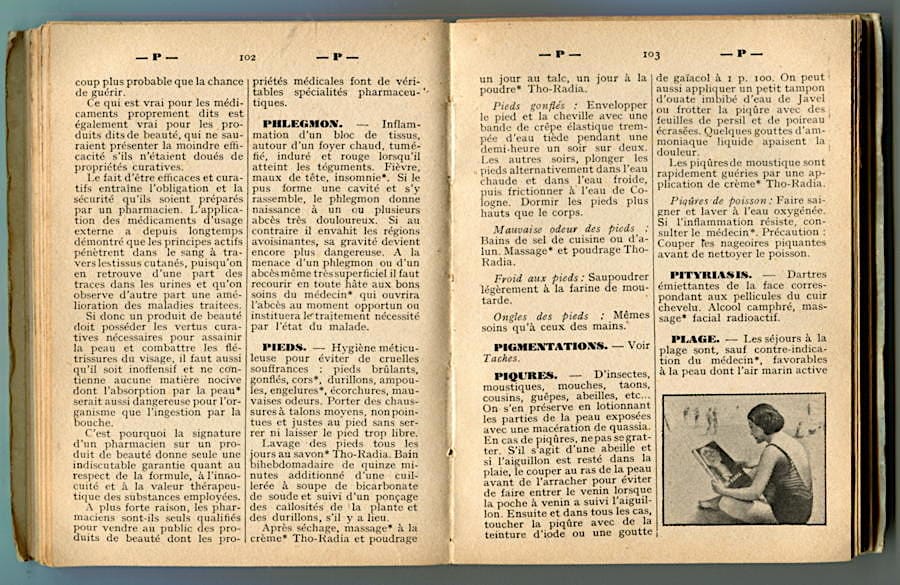 Dictionnaire soins de beaute page 100-101