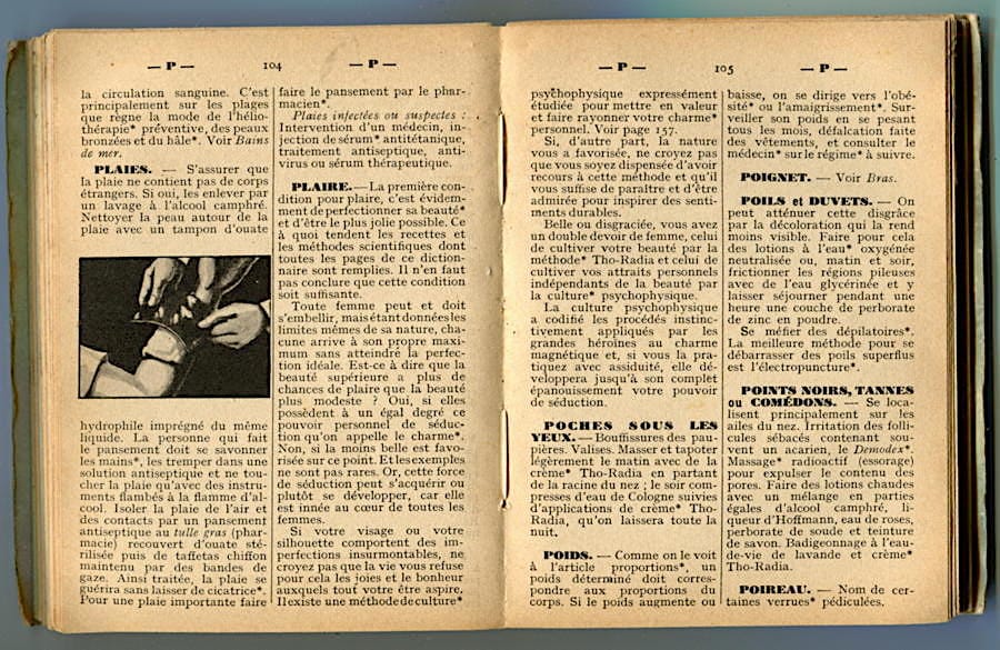 Dictionnaire soins de beaute pages 102-103