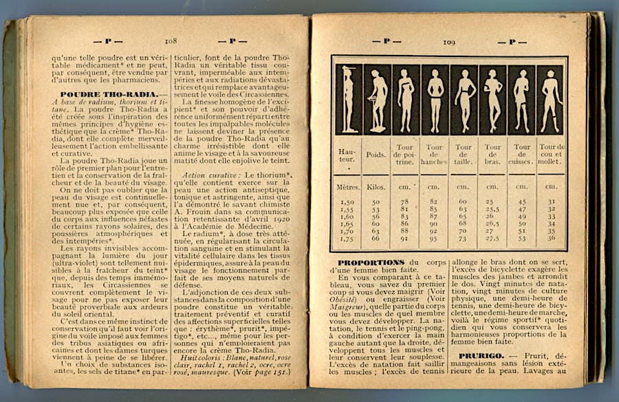 Dictionnaire soins de beaute page 106-107