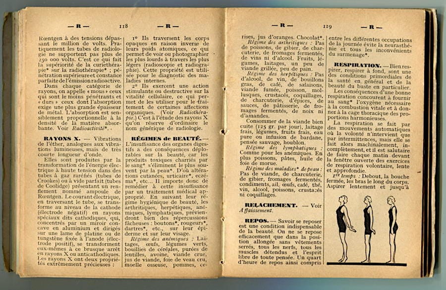 Dictionnaire soins de beaute pages 116-117