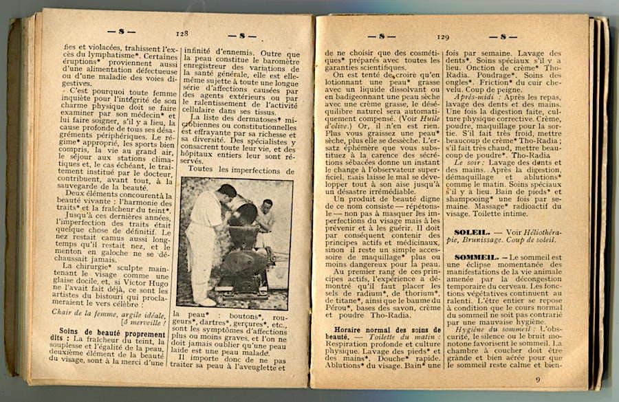 Dictionnaire soins de beaute pages 126-127
