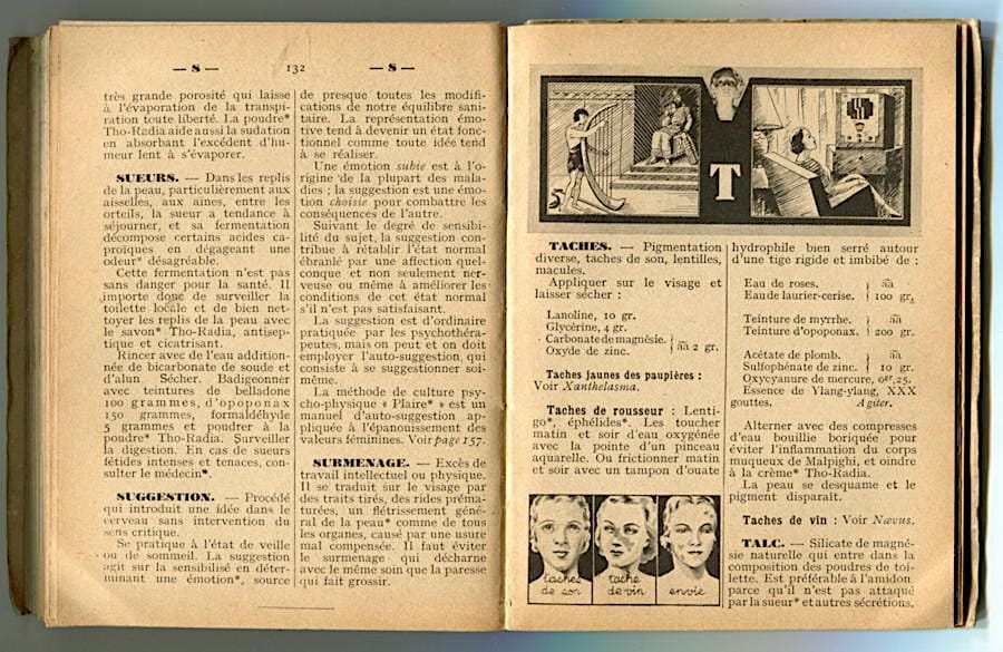 Dictionnaire soins de beaute pages 130-131