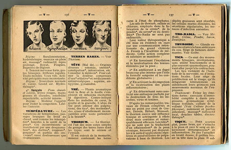 Dictionnaire soins de beaute pages 134-135