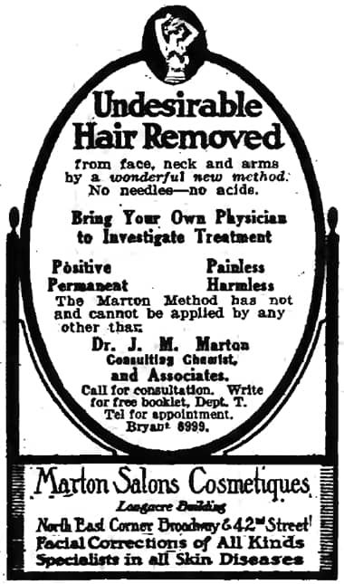 1914 Marton Salons Cosmetiques