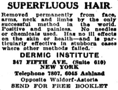 1923 The Dermic Institute