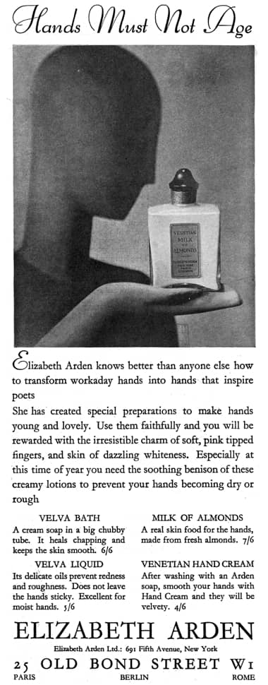 Cosmetics and Skin: Elizabeth Arden (1930-1945)