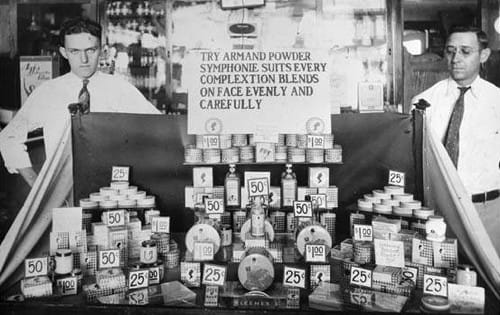 1933 Display of Armand Products