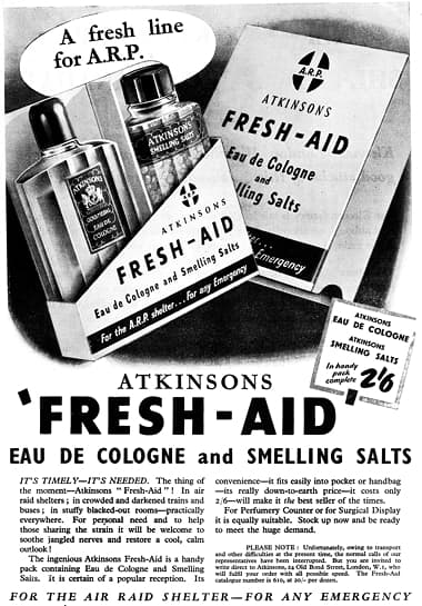 Cosmetics and Skin: Atkinsons (post 1930)