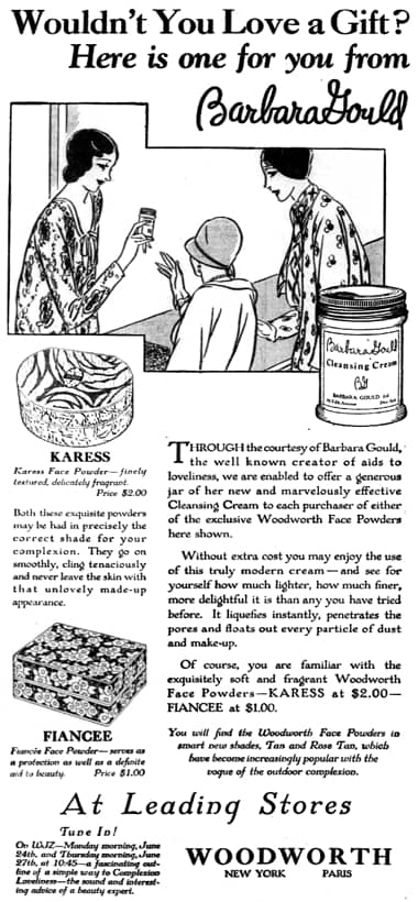 1929 Barbara Gould Cleansing Cream