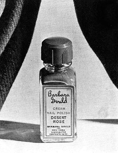 1940 Barbara Gould Desert Rose Cream Nail Polish