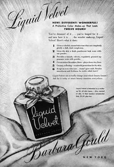1945 Barbara Gould Liquid Velvet