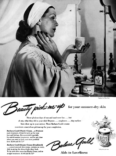 1947 Barbara Gould Plastic Cream and Irradiated Beauty Cream