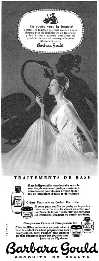 1955 Barbara Gould Produits de Beaute