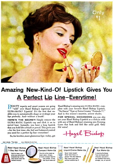 1959 Hazel Bishop Lip Line