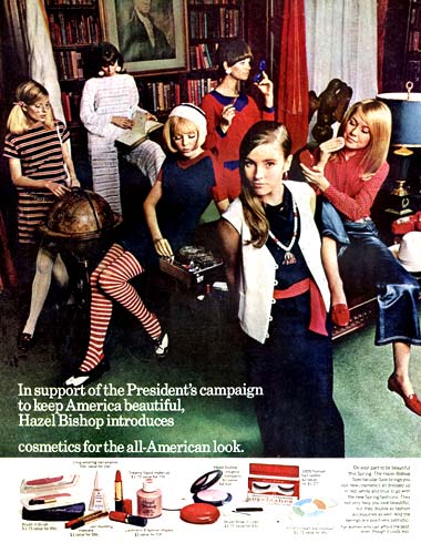 1967 Hazel Bishop cosmetics
