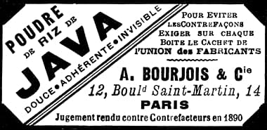 1891 Bourjois Poudre de Riz de Java