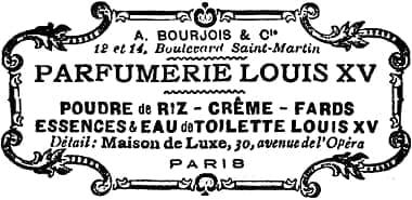 1892 Bourjois Parfumerie Louis XV