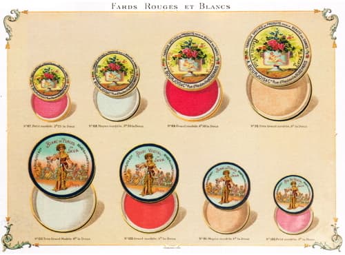 1898 Bourjois Fards Rouges et Blancs