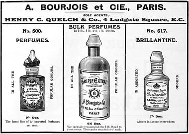1911 Bourjois perfumes and brilliantines