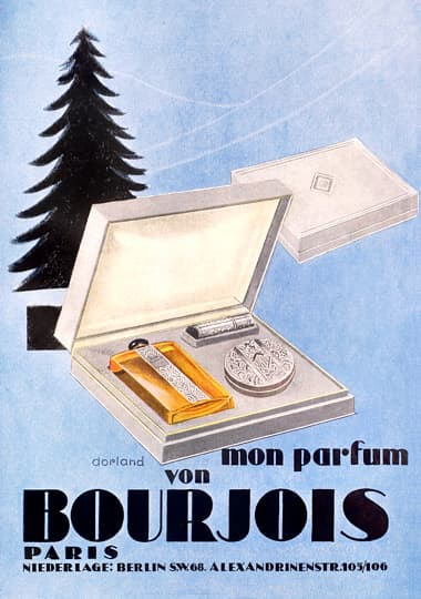 1928 Bourjois Mon Parfum Perfume, Compact and Lipstick