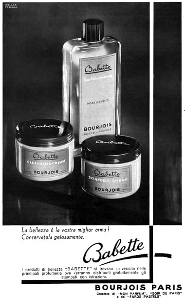 1933 Babette Eau Rafraichissante Cleansing Cream and Skin Food